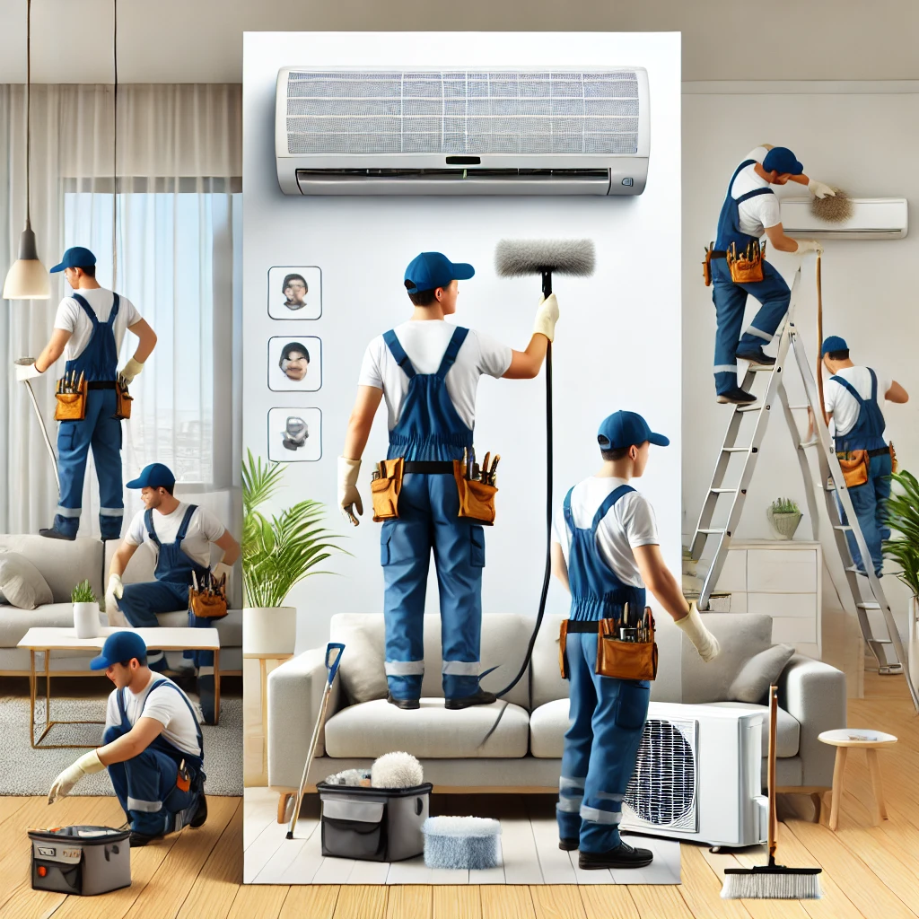 أهمية تنظيف المكيفات قبل نقل الأثاث في الرياض